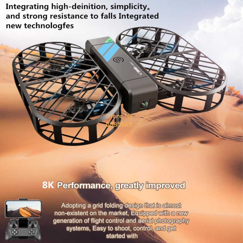 Drone Remote Controller Lanyard - Kamera HD 8K 360 ° Perlindungan