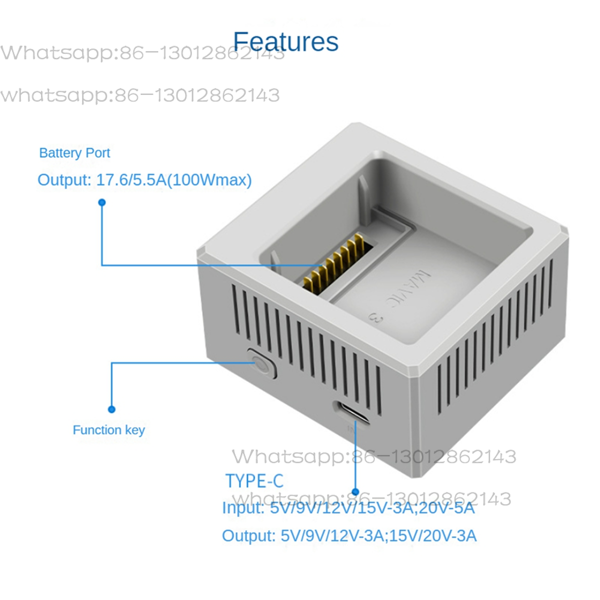 Drone Charging Hub - A51I Untuk Pengisi Daya Baterai 3/3